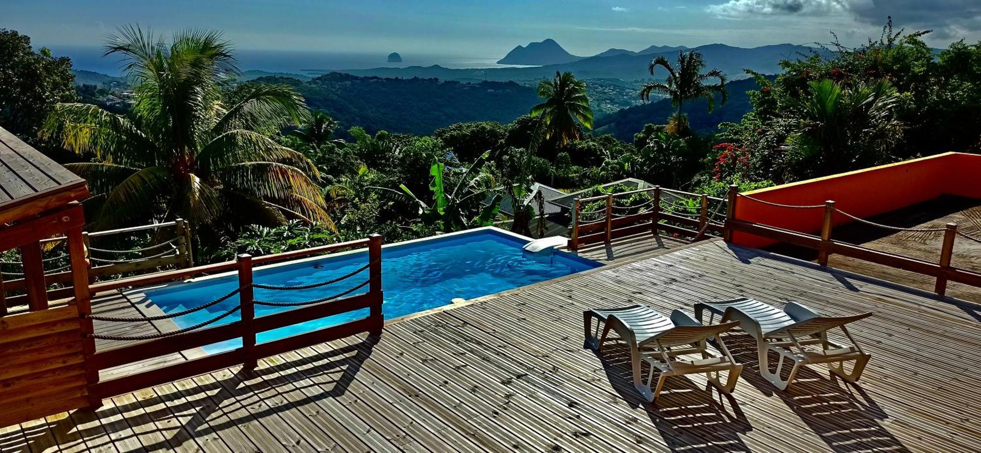 Villa Cosaroe 6-14 Pers Piscine Et Superbe Vue Mer Panoramique Riviere-Salee 외부 사진